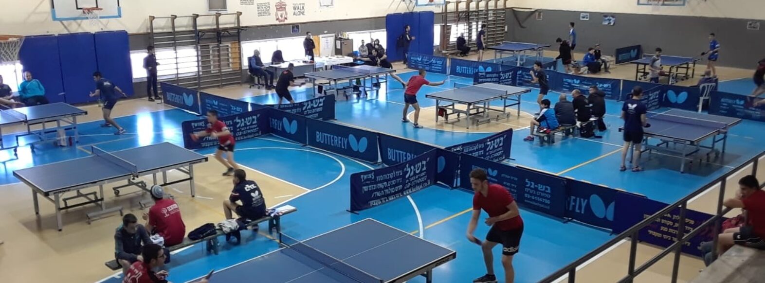 קריית חיים תארח לראשונה את אליפות ישראל בטניס-שולחן לשנת 2021