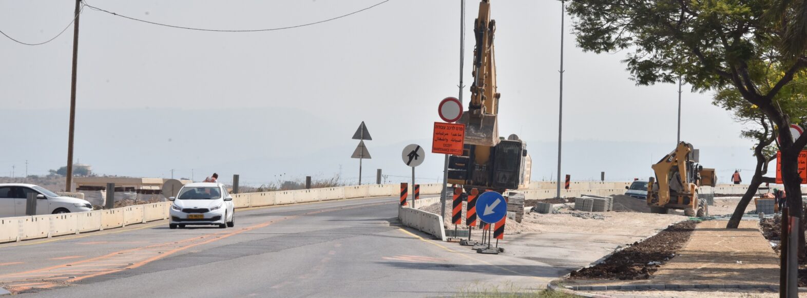 עיריית קרית אתא מבצעת עבודות פיתוח נרחבות בכביש 781 