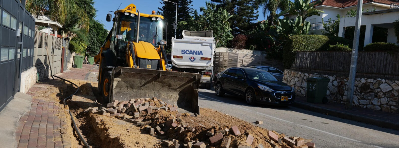 עיריית קרית אתא מבצעת עבודות שדרוג נרחבות ברחוב הרותם